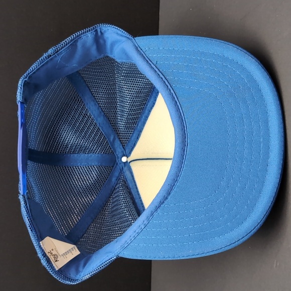 Vintage Kayjet Cobalt Coleman Fire Department Blue Snapback Truckers Hat - Picture 5 of 7